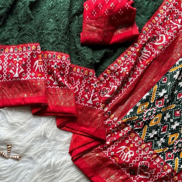 chikankari lucknow embroidered-saree - Picture 6 of 16